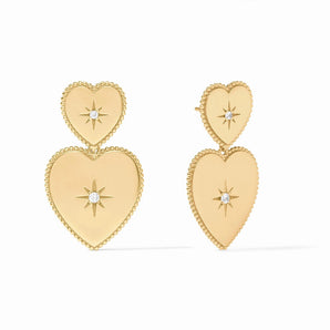 Heart Statement Earring in Cubic Zirconia