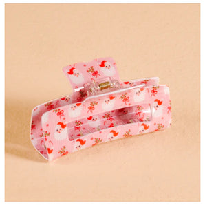 Claw Clip in Holly Jolly Santa