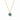 Honeybee Solitaire Necklace in Montana Blue