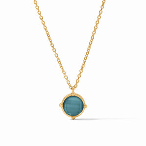 Honeybee Solitaire Necklace in Montana Blue
