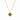 Honeybee Solitaire Necklace in Palmetto Green