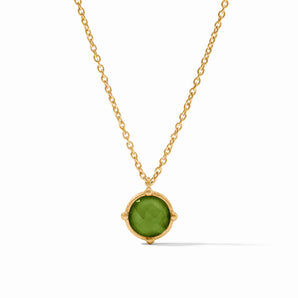 Honeybee Solitaire Necklace in Palmetto Green