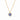 Honeybee Solitaire Necklace in Tanzanite Blue