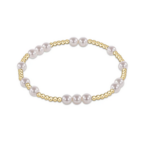 5mm Hope Unwritten Bracelet in Pearl
