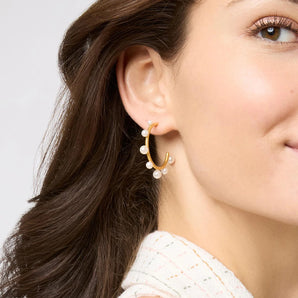 Hydra Stone Hoop in Turquoise