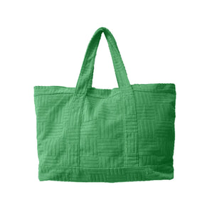 Terry Cloth Tote in Green