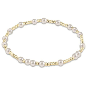 6mm Hope Unwritten Bracelet in Pearl