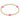 3mm Cross Bracelet Bright Pink