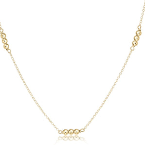 17" Choker Joy Simplicity Necklace 3mm Gold