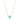 16" Cross Necklace in Turquoise