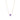 16" Cross Necklace in Purple