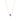 16" Cross Necklace in Purple