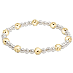 Pearl Sincerity Pattern 4mm/6mm Bead Bracelet