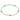2mm Cross Bracelet in Mint