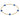 2mm Cross Bracelet in Cobalt