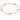 2mm Cross Bracelet in Bright Pink