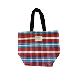 The Bodega Bag in Firecracker Plaid