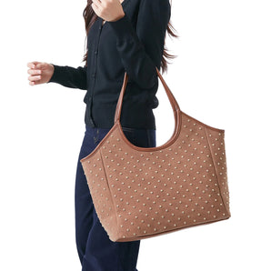 Isla Tote in Saddle Suede