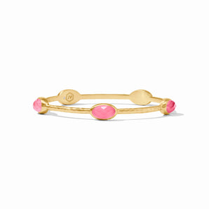 Ivy Stone Bangle in Peony Pink