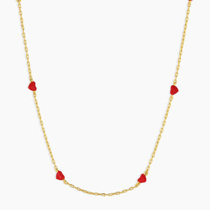 Amour Necklace in Red