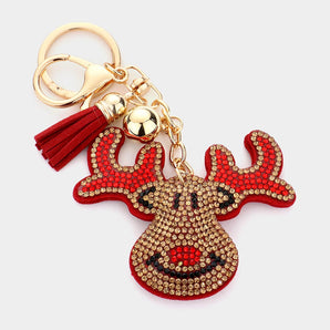 Bling Rudolph Keychain