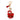 Bling Candy Cane Bow Keychain