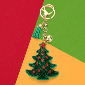 Bling Christmas Tree Keychain