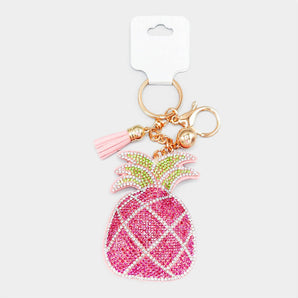 Bling Pineapple Keychain