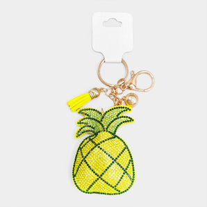 Bling Pineapple Keychain