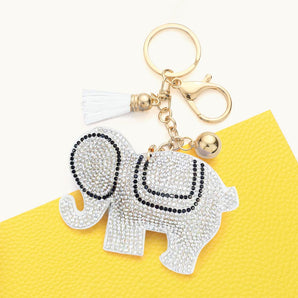 Bling Elephant Keychain