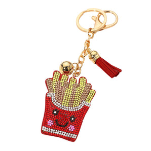 Bling French Fries Keychain
