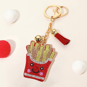 Bling French Fries Keychain