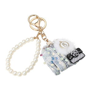 Sequin Bag Charm/Keychain