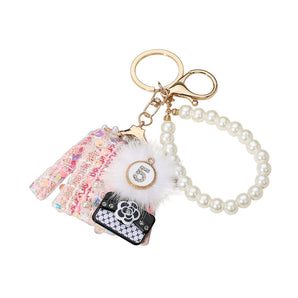 Sequin Bag Charm/Keychain
