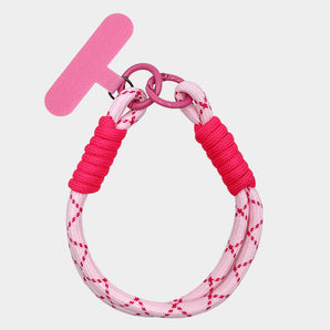 Phone/Wrist Strap Keychain in Light Pink