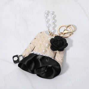 Bling Tweed Jacket Keychain
