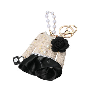 Bling Tweed Jacket Keychain