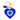 Bling Heart Evil Eye Keychain