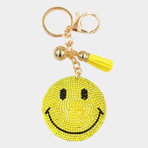 Bling Smile Keychain in Yellow