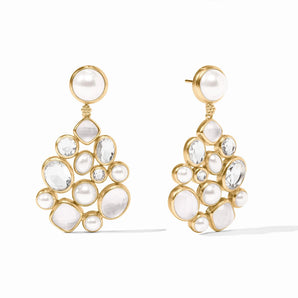 Kaleidoscope Statement Earring in Clear