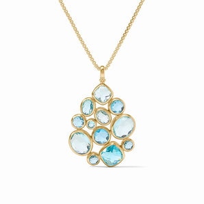 Kaleidoscope Statement Pendant in Bahamian Blue