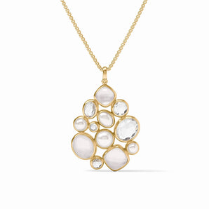 Kaleidoscope Statement Pendant in Clear Crystal