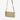 Lindy Woven Small Clutch in Hi Shine Metallic Platinum