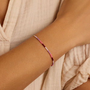 Gigi Stripe Adjustable Bracelet in Malibu