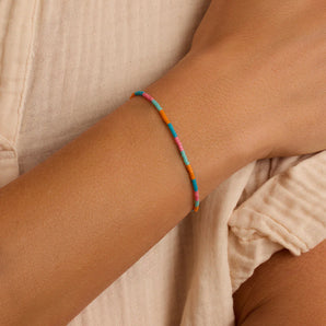 Gigi Stripe Adjustable Bracelet in Miami