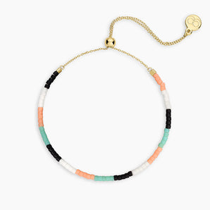 Gigi Stripe Adjustable Bracelet in Palm Desert