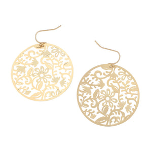 Filigree Round Dangle
