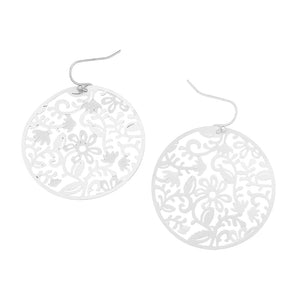 Filigree Round Dangle