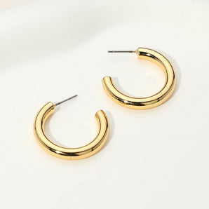 18K Gold Dipped Hoop Earring