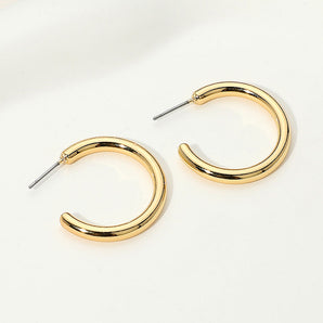 18K Gold Dipped Hoop Earring